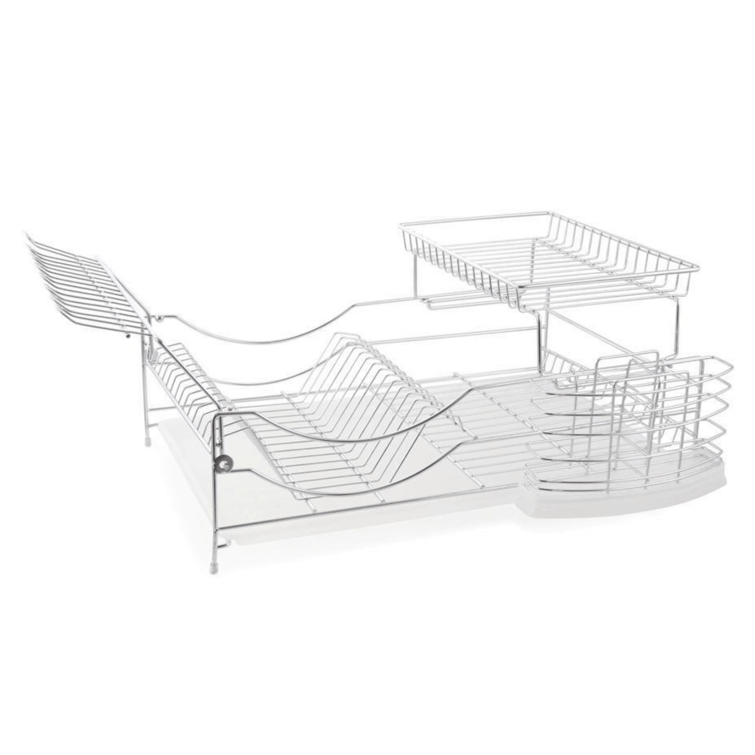 Better Chef 22" 2-Tier Chrome Deluxe Dish Rack Jupiter Gear Home