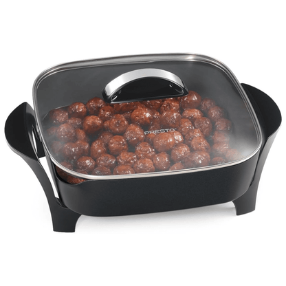 Presto 12-Inch Electric Skillet with Glass Lid Jupiter Gear Home