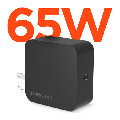 HyperGear SpeedBoost 65W USB-C PD Laptop Wall Charger with PPS Jupiter Gear Home