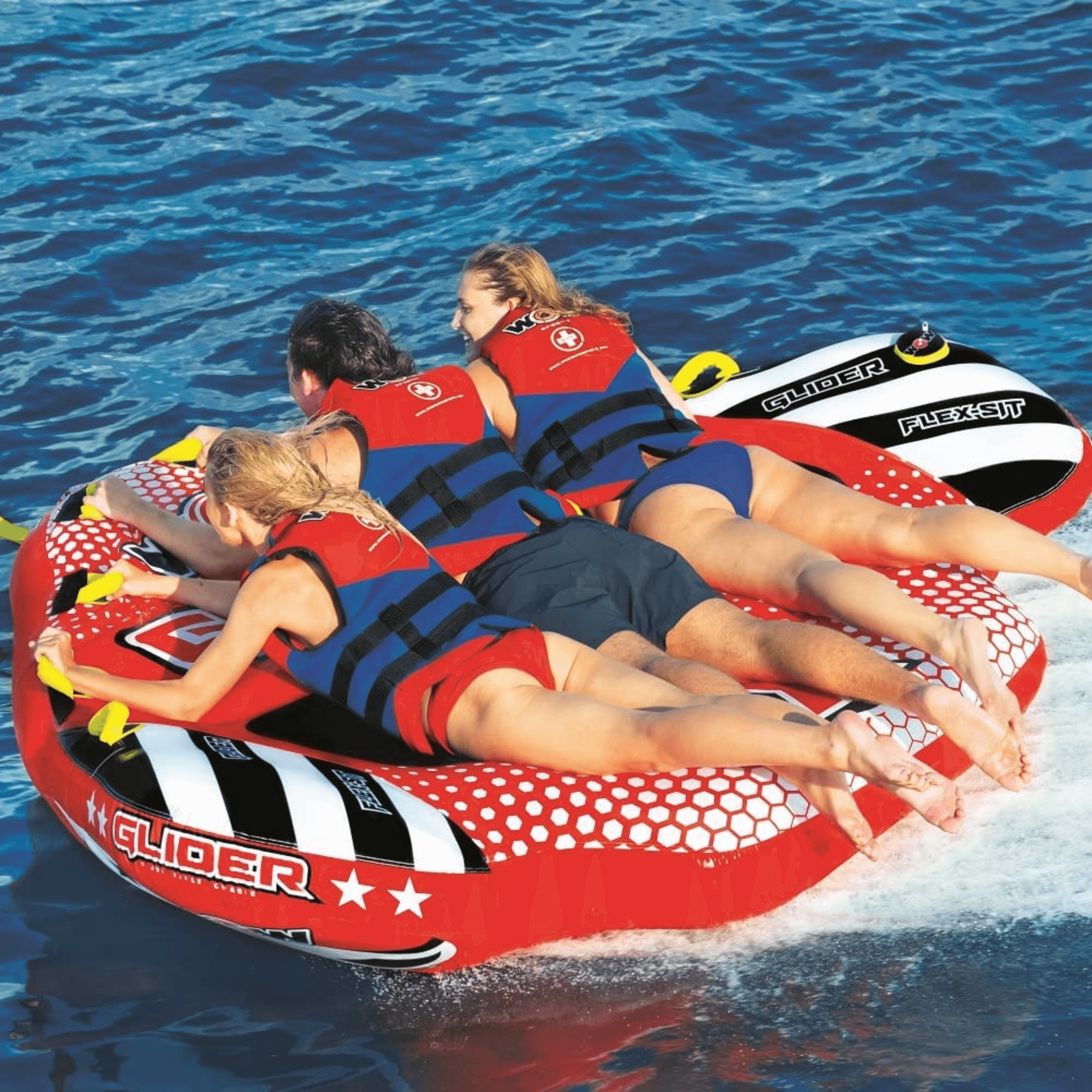 WOW Watersports Glider 3 Person 3P Towable with Flex Seating Jupiter Gear Home