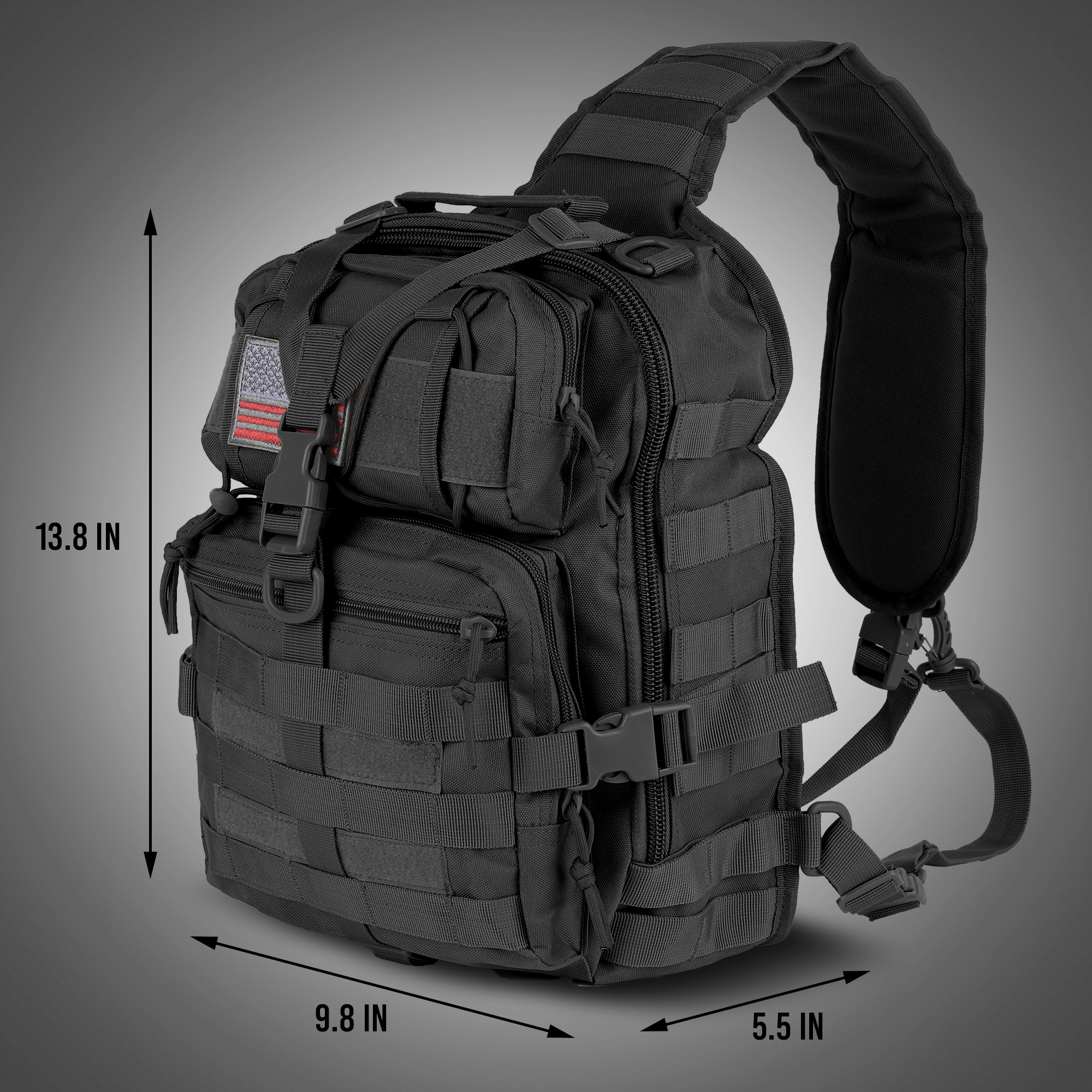 XGear Tactical 14L Range Sling Bag Backpack with Adjustable Strap Jupiter Gear Home