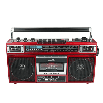 Supersonic 4 Band Bluetooth Radio &amp; Cassette Player + Cassette To Mp3 Converter Jupiter Gear Home