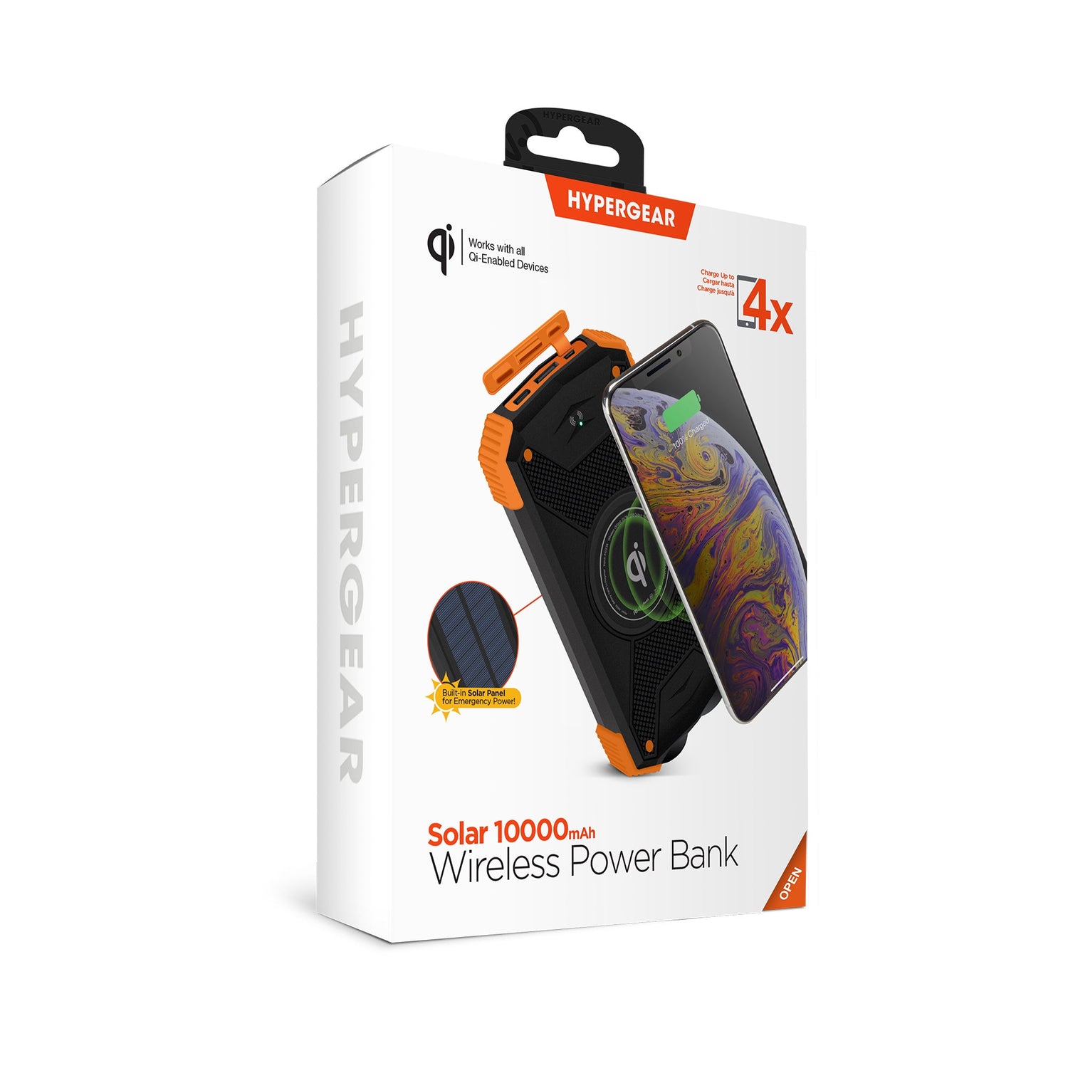HyperGear Solar 10000mAh Wireless Power Bank Jupiter Gear Home