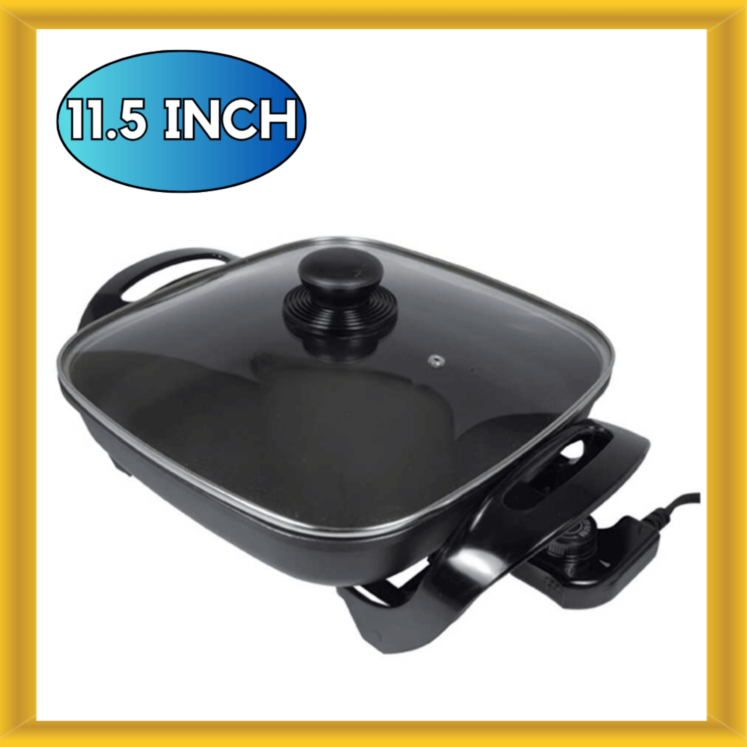 Better Chef 12" Non-Stick Electric Skillet with Glass Lid Jupiter Gear Home