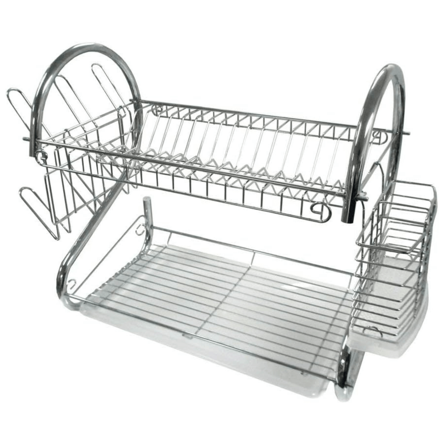 Better Chef 16" 2-Level Chrome-Plated S-Shaped Dish Rack Jupiter Gear Home