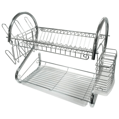 Better Chef 16" 2-Level Chrome-Plated S-Shaped Dish Rack Jupiter Gear Home