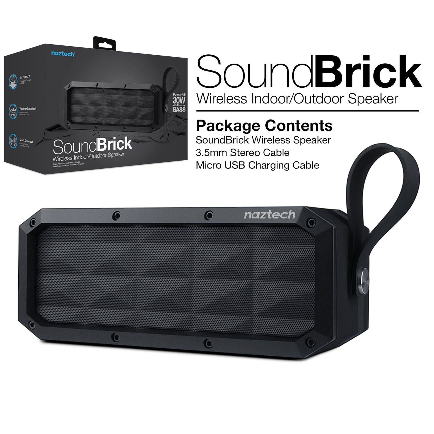 Naztech SoundBrick Wireless Speaker Jupiter Gear Home
