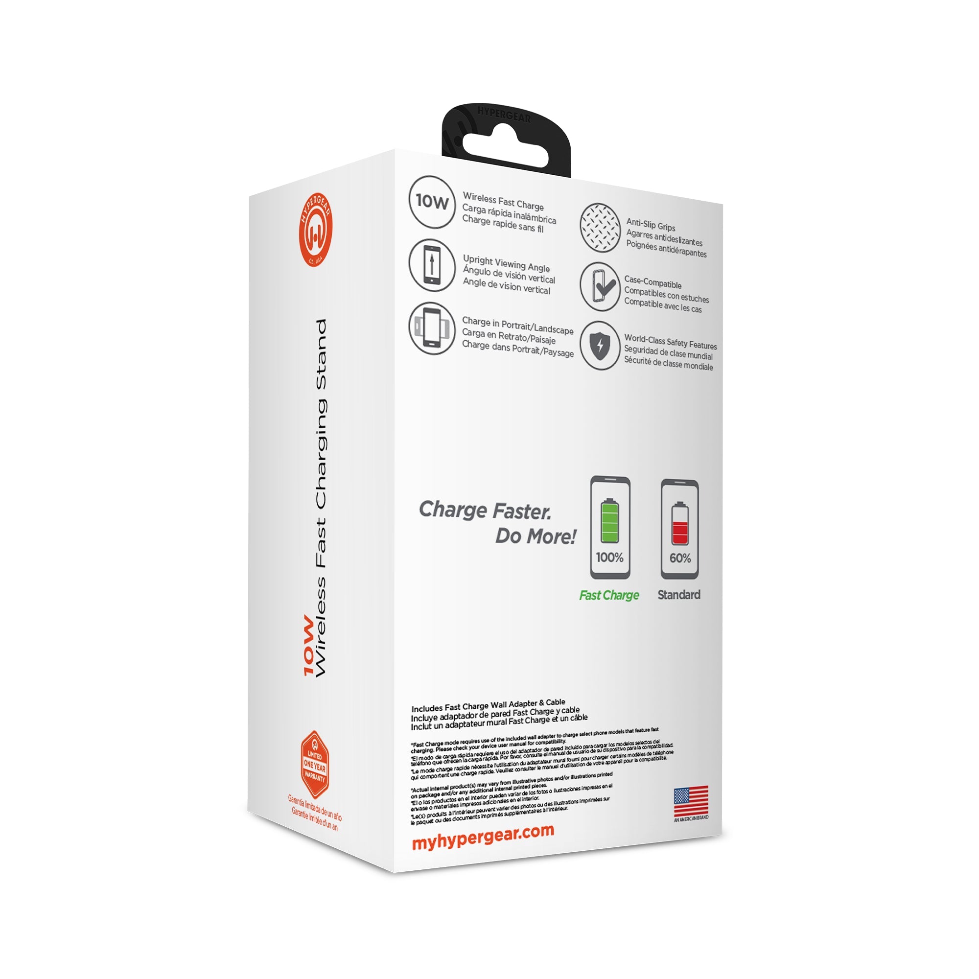 HyperGear Wireless Fast Charging Stand Jupiter Gear Home