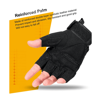 JupiterGear Tactical Military Fingerless Airsoft Gloves for Outdoor Sports, Paintball, and Motorcycling Jupiter Gear Home