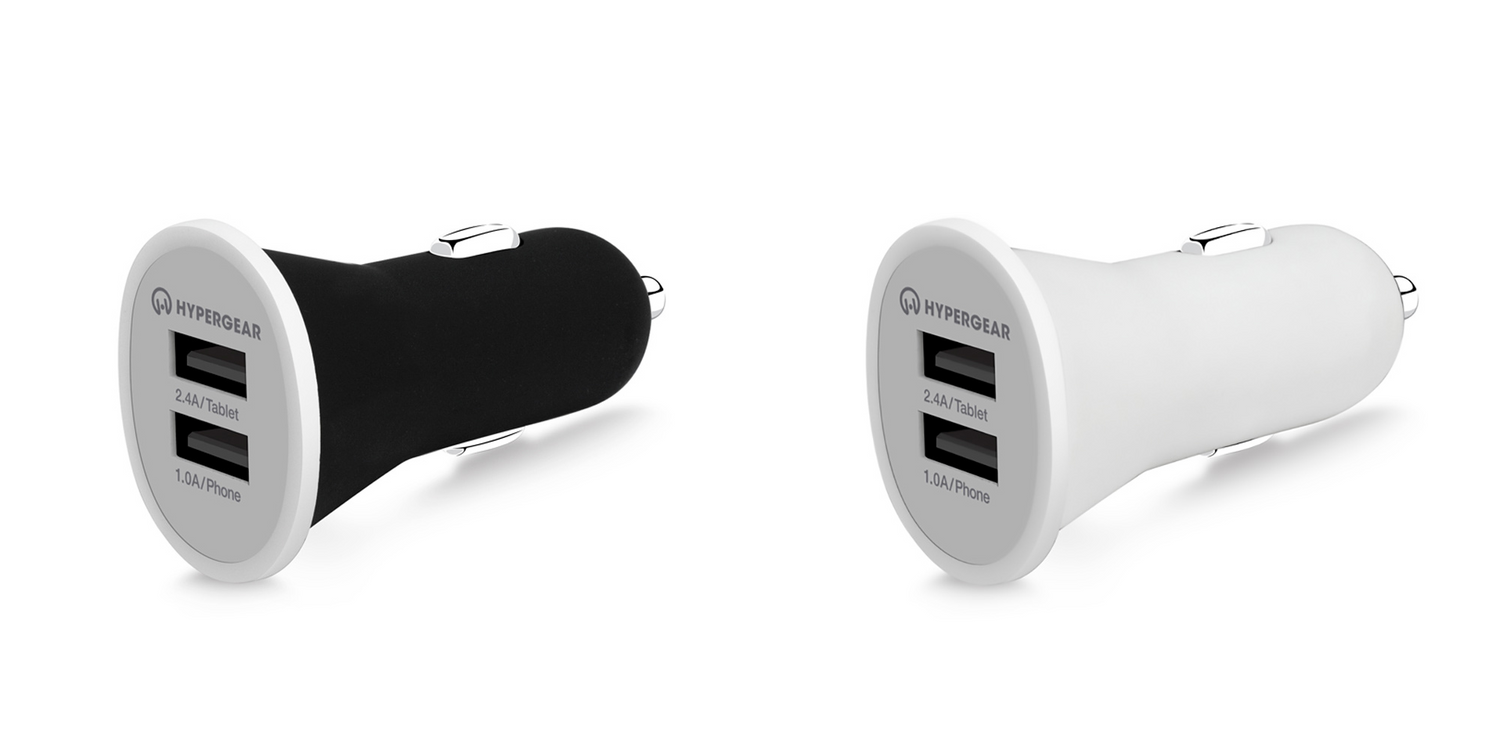 HyperGear Dual USB 2.4A Rubberized Vehicle Charger Gen-2 Jupiter Gear Home