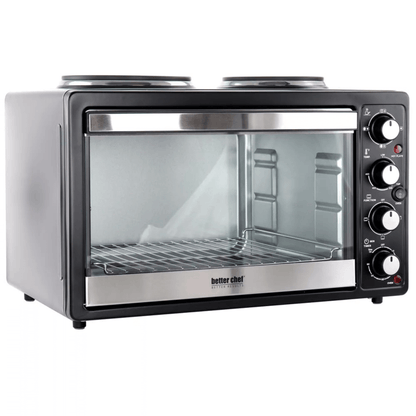 Better Chef Central XL Toaster Oven Broiler with Dual Element Solid Burners Jupiter Gear Home
