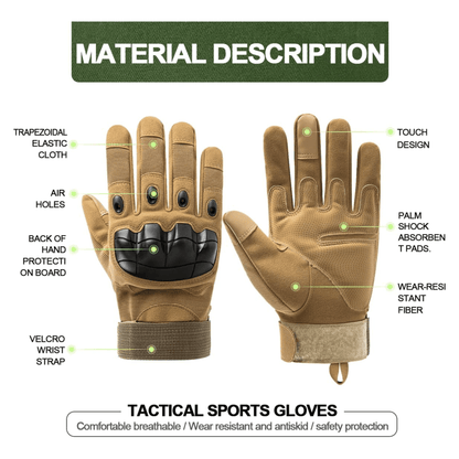 JupiterGear Tactical Military Airsoft Gloves for Outdoor Sports, Paintball, and Motorcycling with Touchscreen Fingertip Capability Jupiter Gear Home