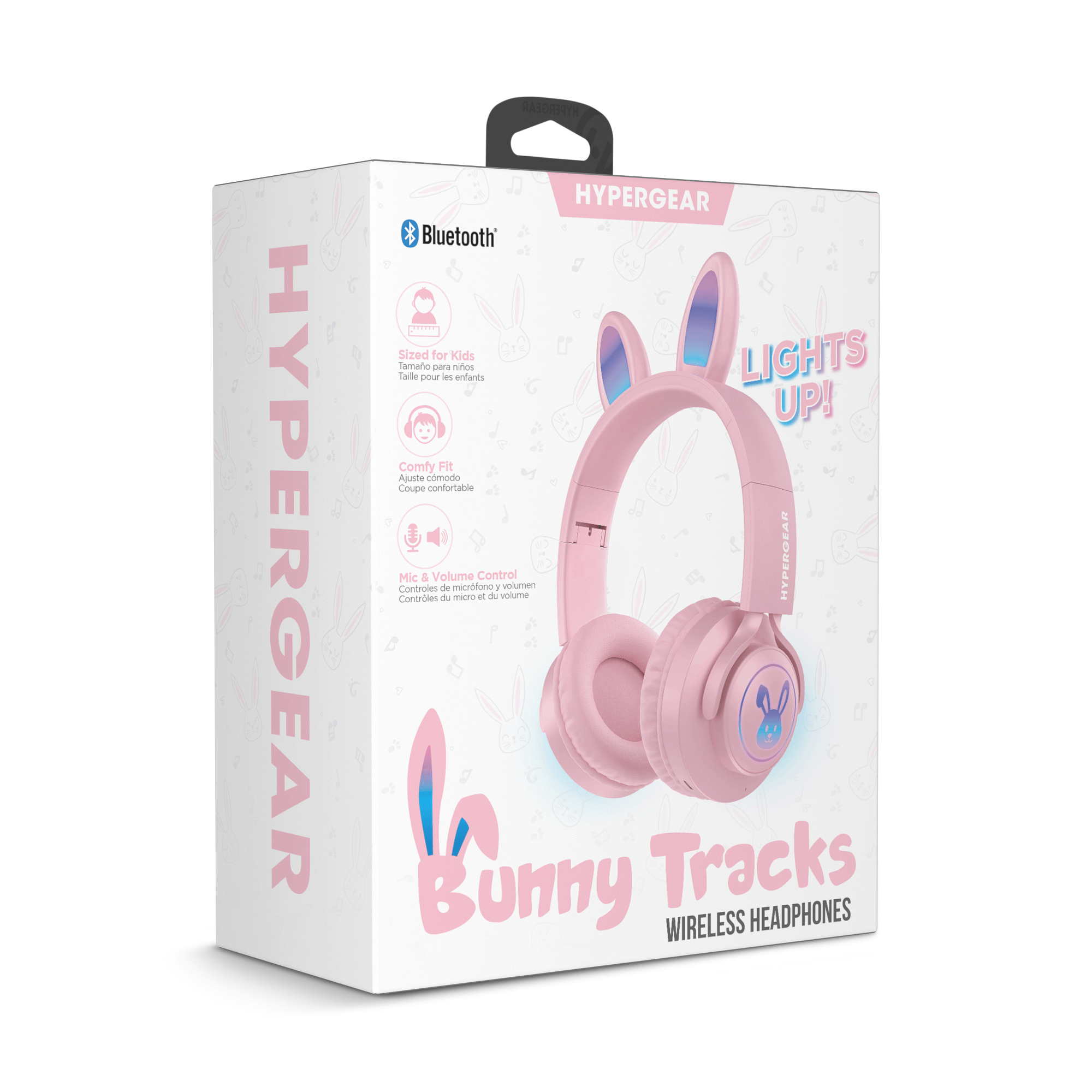 HyperGear Bunny Tracks Wireless Light-Up Headphones Jupiter Gear Home