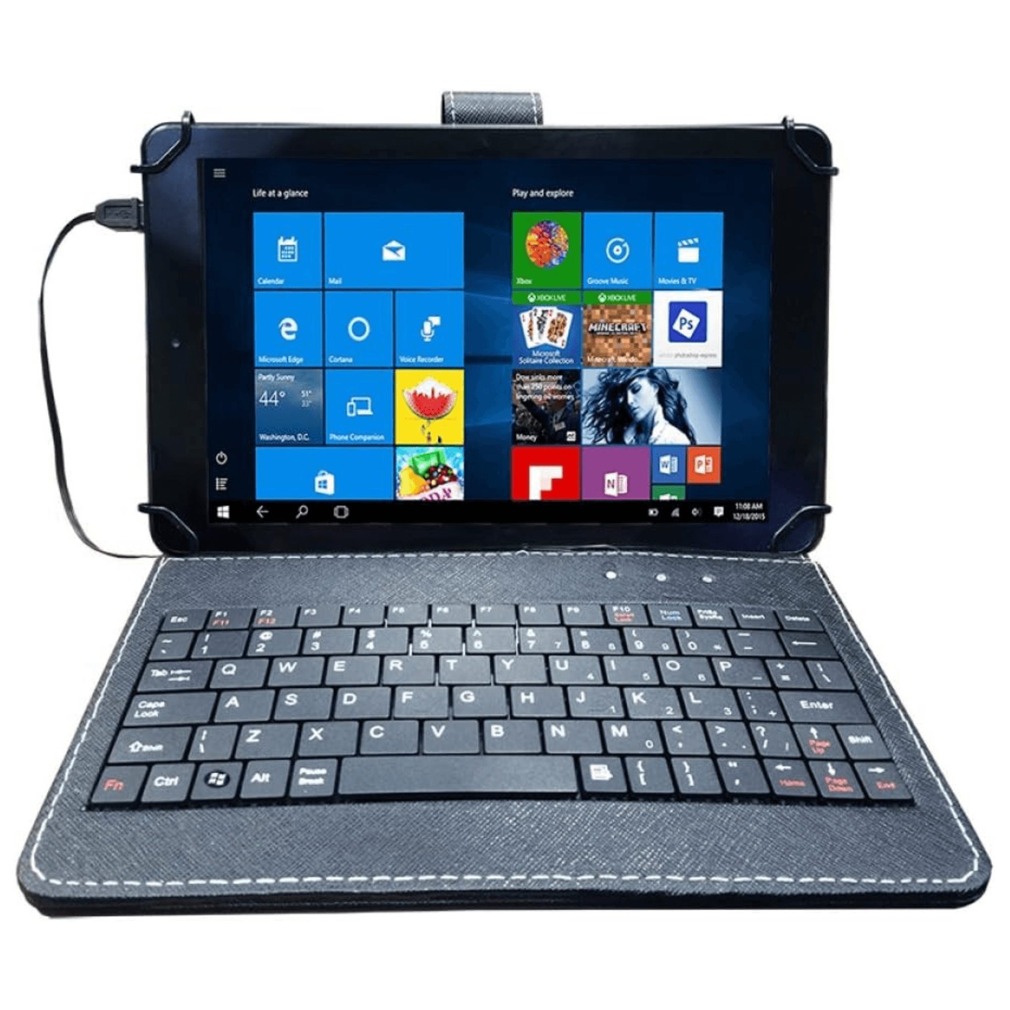 Naxa 16GB 9" Quad Core Tablet with Keyboard &amp; Windows 10 - Refurbished Jupiter Gear Home