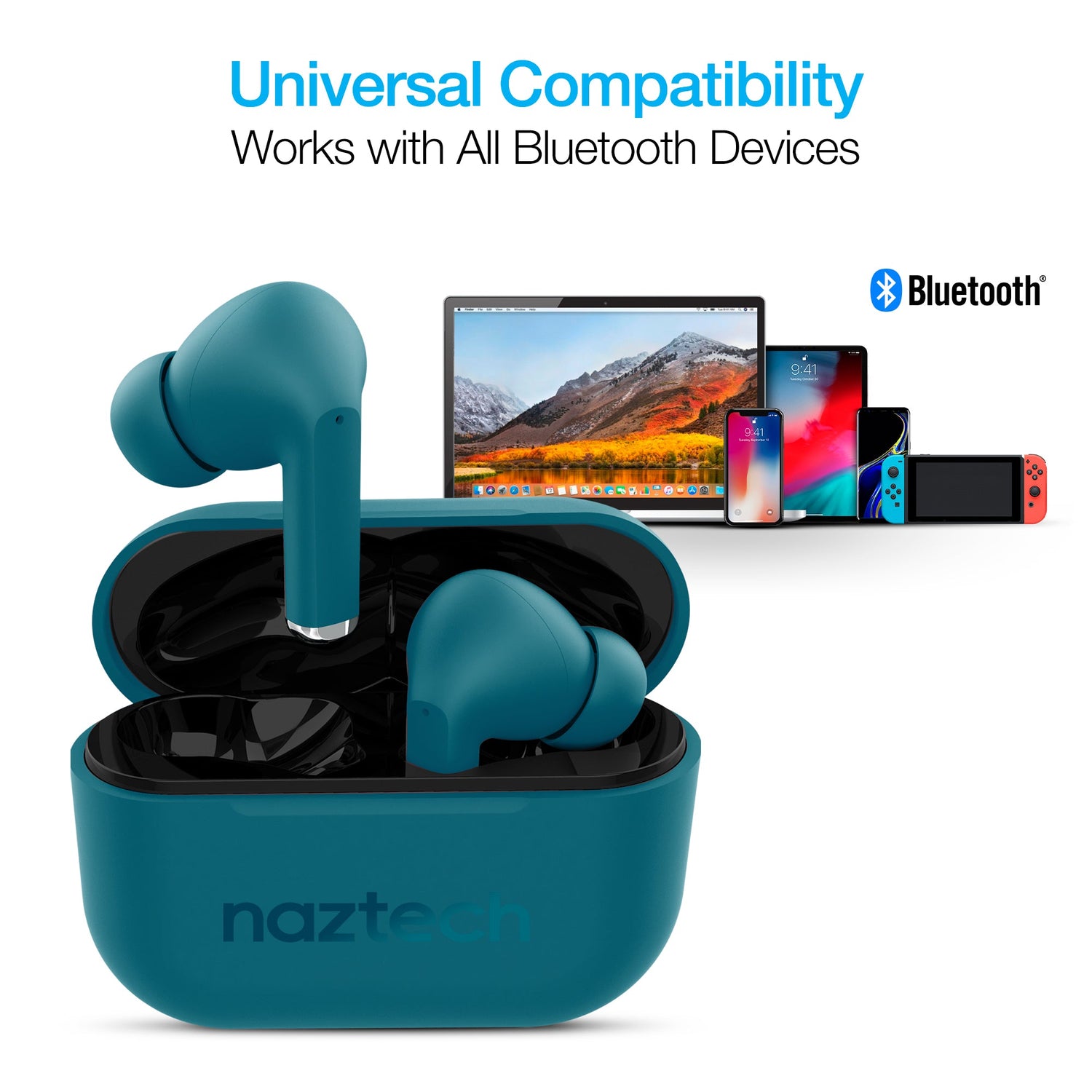 Naztech Xpods PRO TWS with Wireless Charging Case Jupiter Gear Home