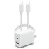 HyperGear 30W PD Dual Wall Charger + USB-C to USB-C Jupiter Gear Home