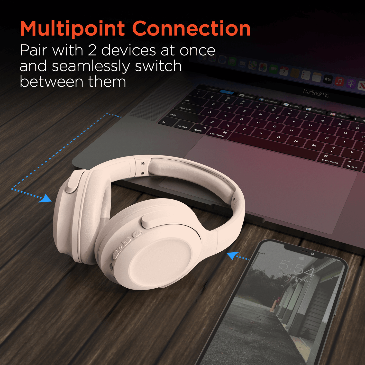 HyperGear Stealth2 ANC Wireless Headphones Jupiter Gear Home