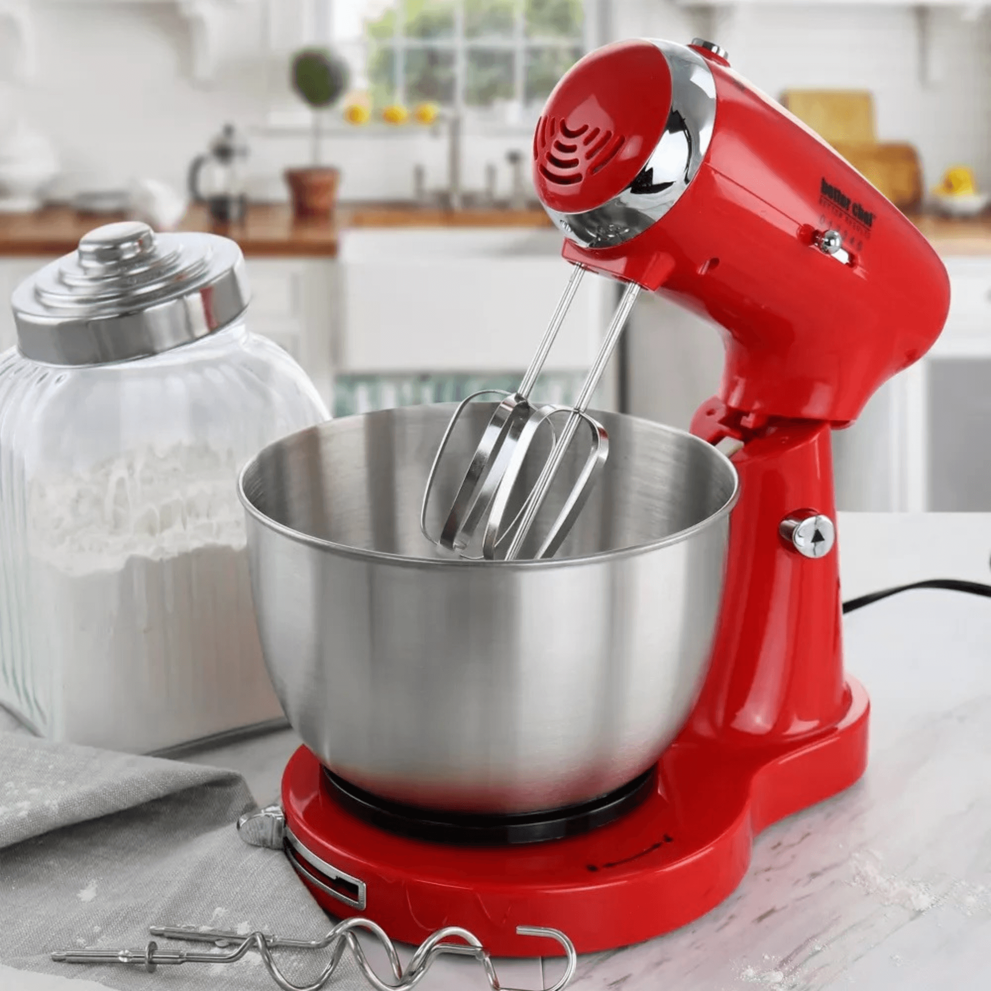 Better Chef 350W Classic Stand Mixer with Stainless Steel Bowl Jupiter Gear Home