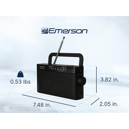 Emerson AM/FM/WB Emergency Radio with Telescopic Antenna Jupiter Gear Home