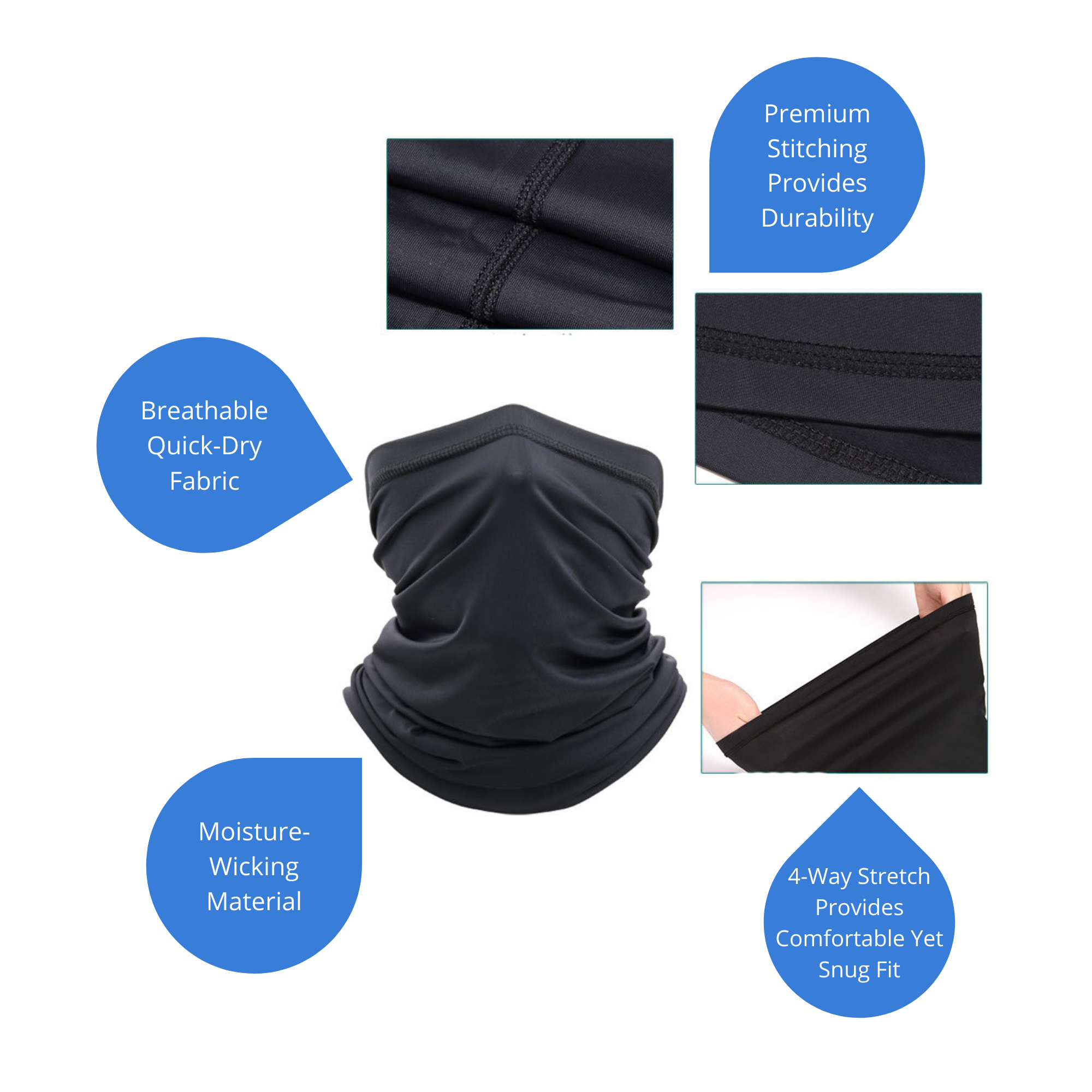 JupiterGear Premium Sports Neck Gaiter Face Mask for Outdoor Activities: Running, Walking, Hiking, Fishing and More Jupiter Gear Home