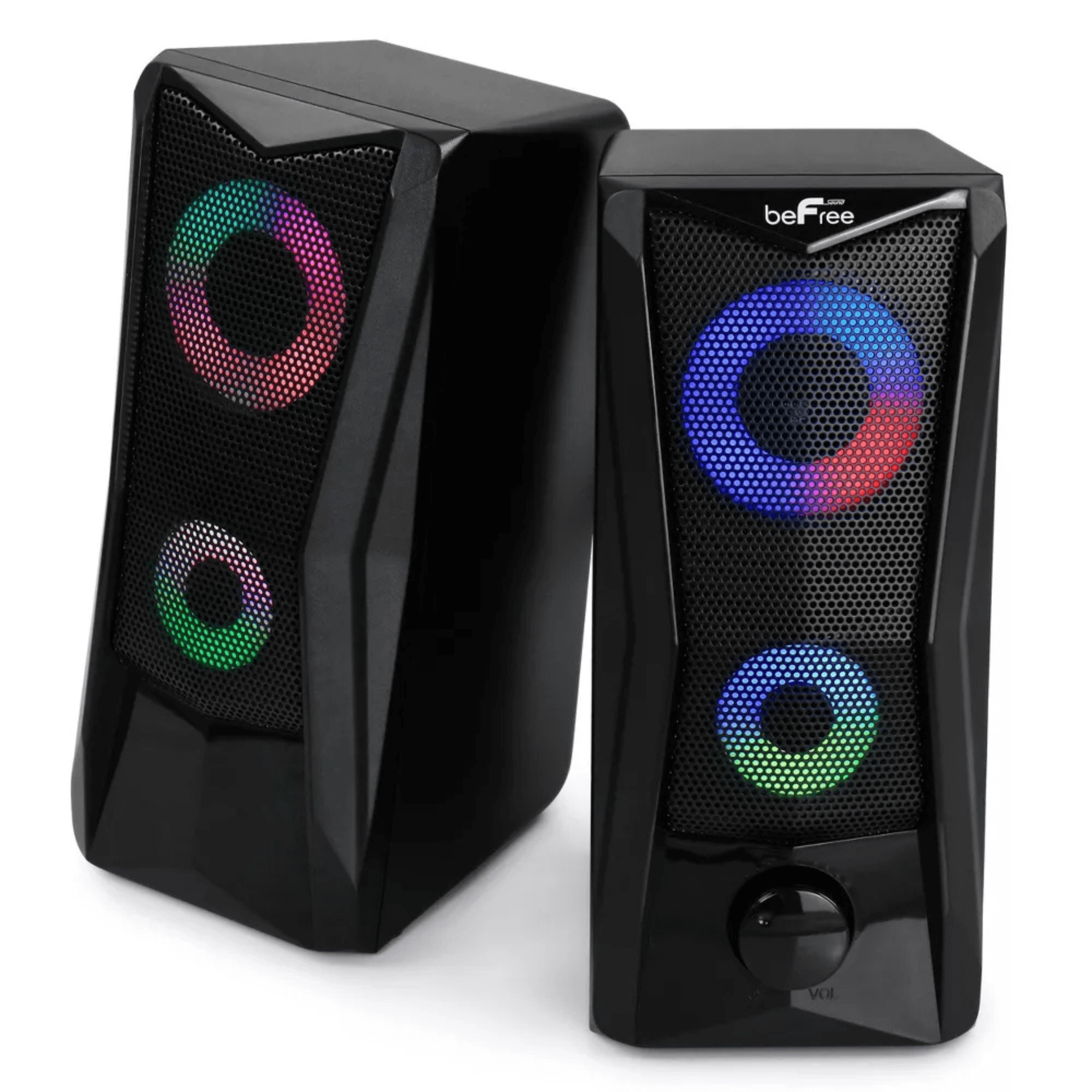 beFree Sound Dual Computer Gaming Speakers Jupiter Gear Home