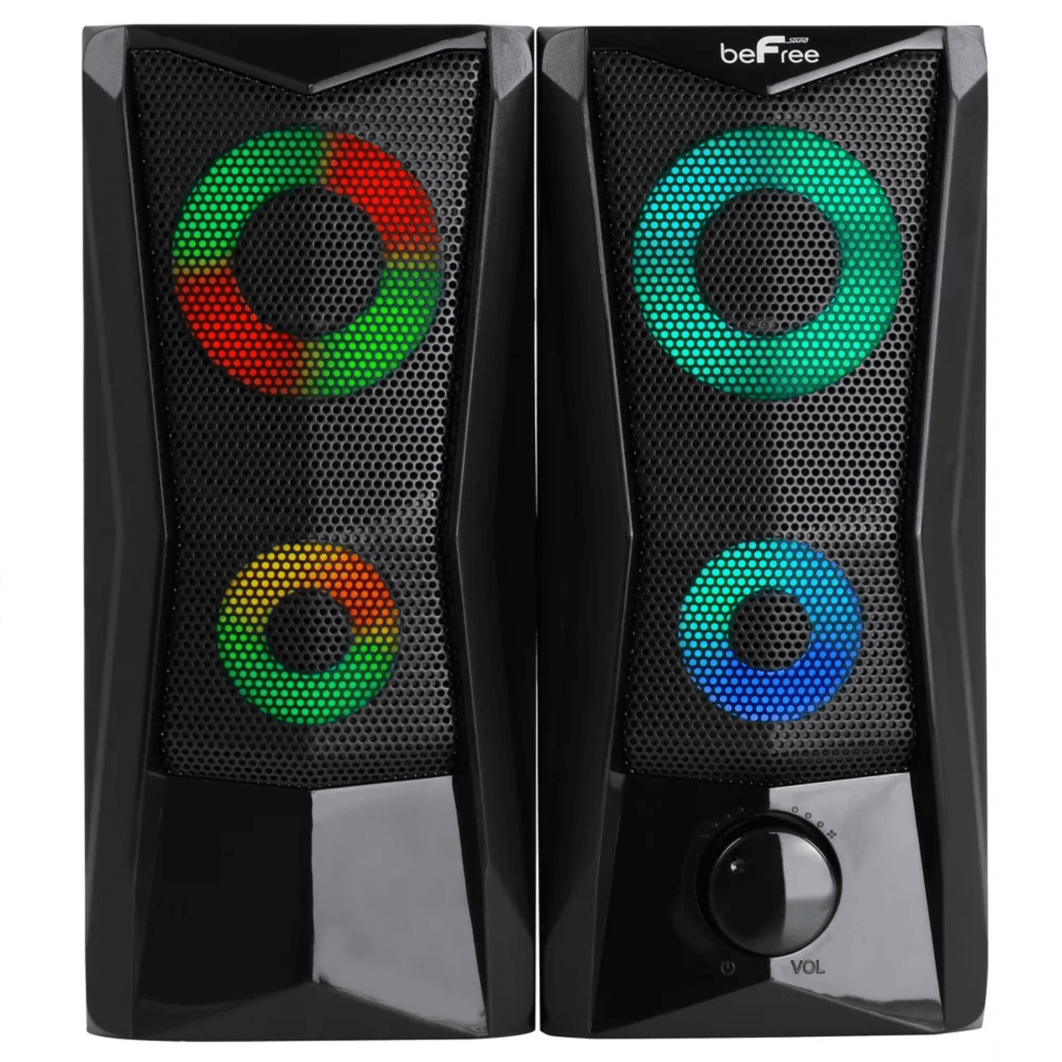 beFree Sound Dual Computer Gaming Speakers Jupiter Gear Home
