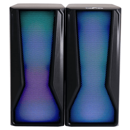 beFree Sound Color LED Dual Gaming Speakers Jupiter Gear Home