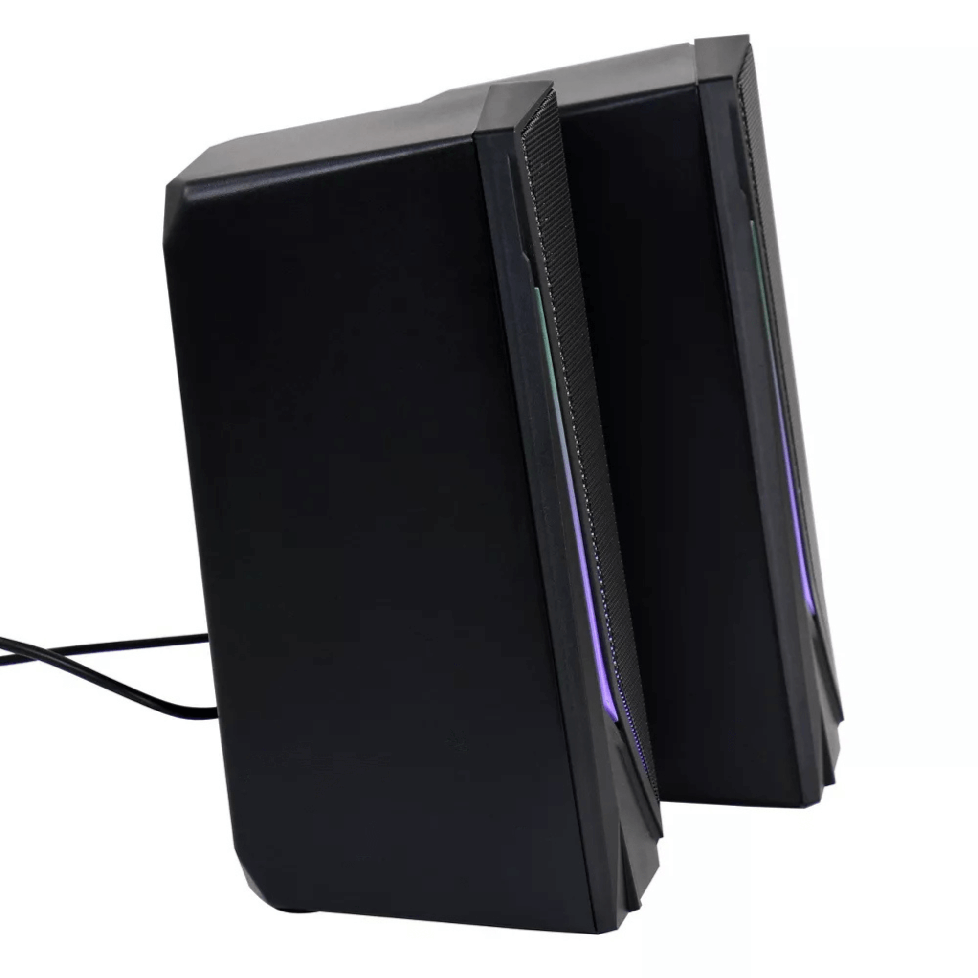 beFree Sound Dual 2.0 Computer Gaming Speakers with LED RGB Lights Jupiter Gear Home