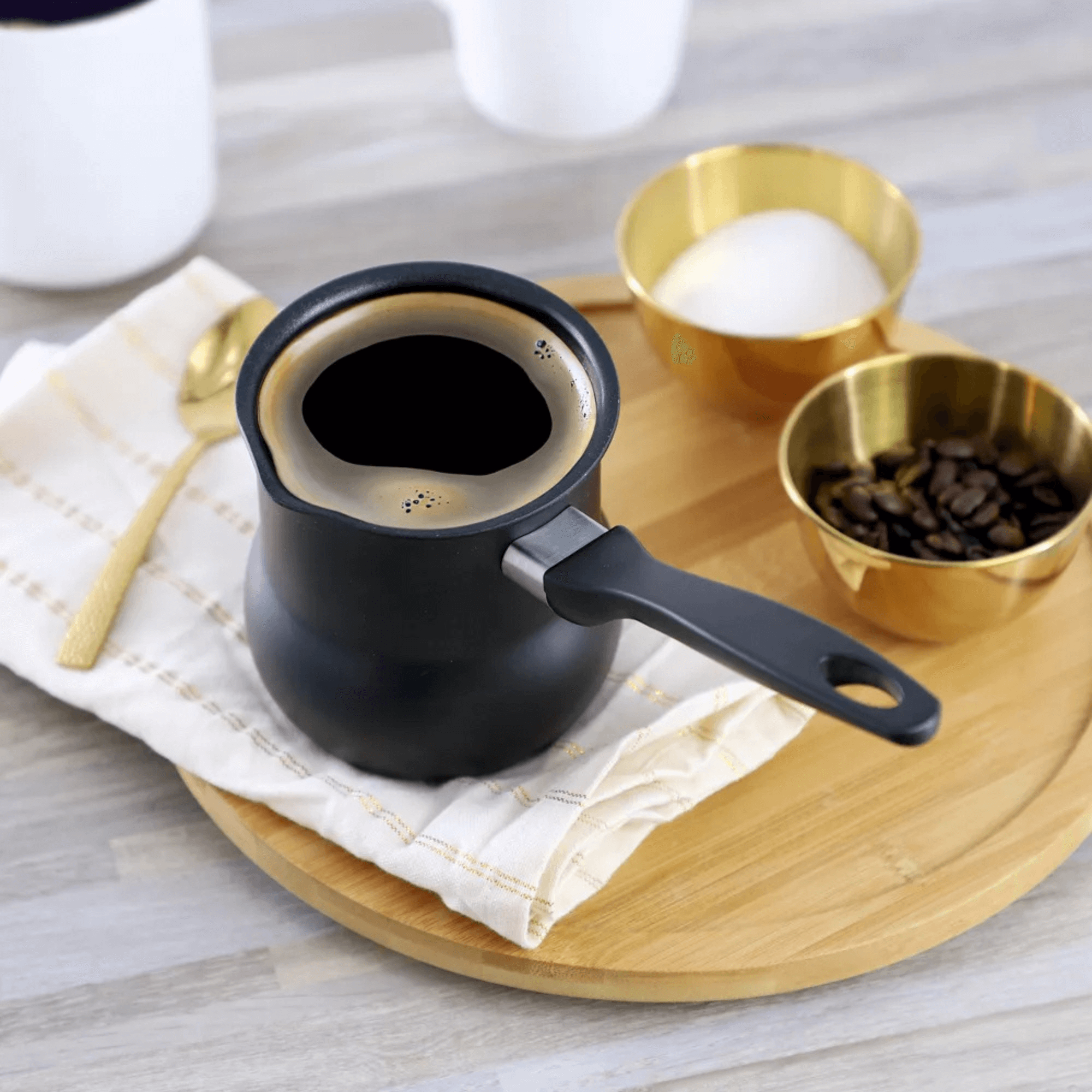 Better Chef 10cm 0.6Qt Aluminum Nonstick Turkish Coffee Warmer Jupiter Gear Home