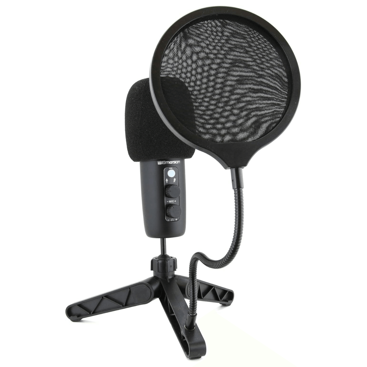 Emerson USB Gaming and Streaming Condenser Microphone with LED Lighting Jupiter Gear Home