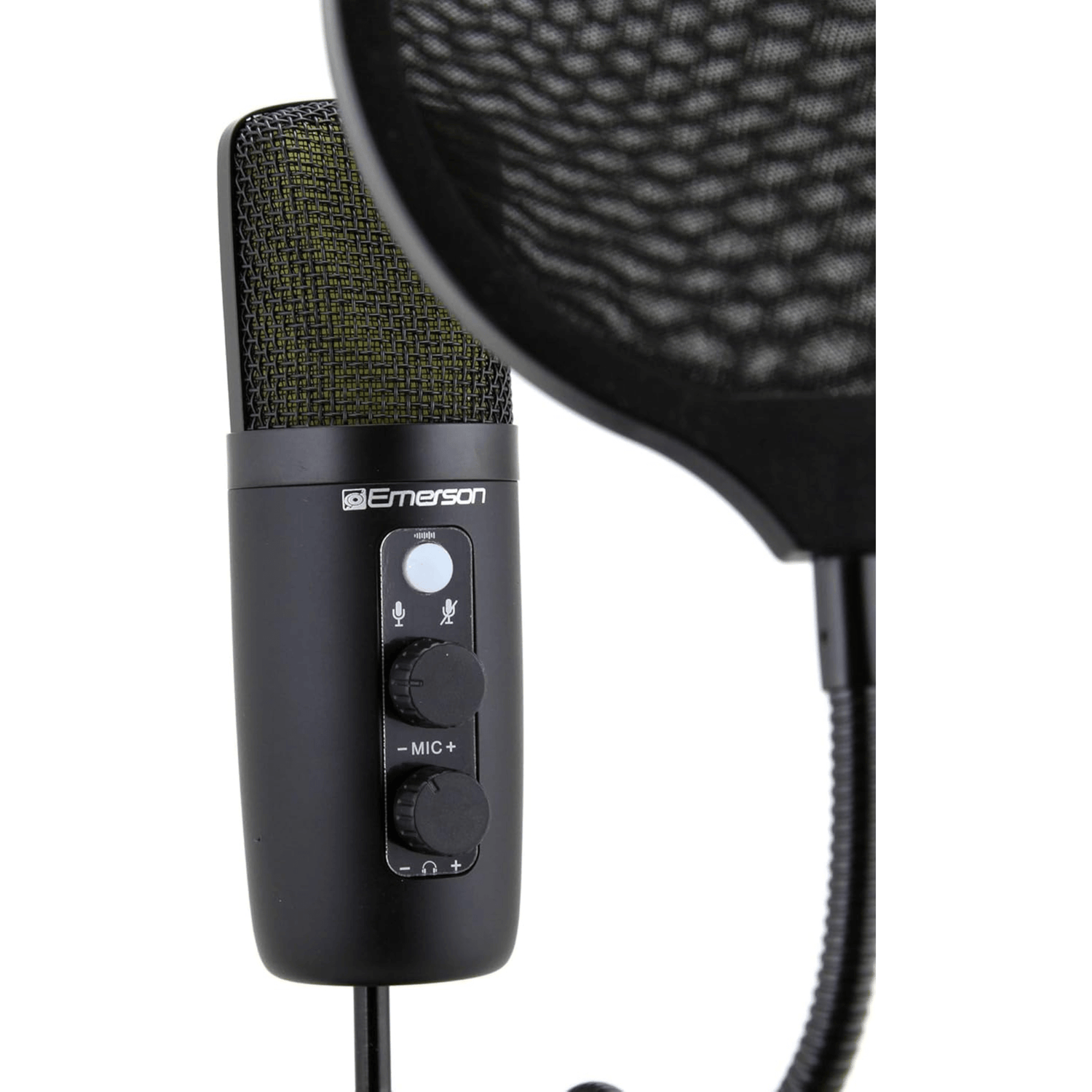 Emerson USB Gaming and Streaming Condenser Microphone with LED Lighting Jupiter Gear Home