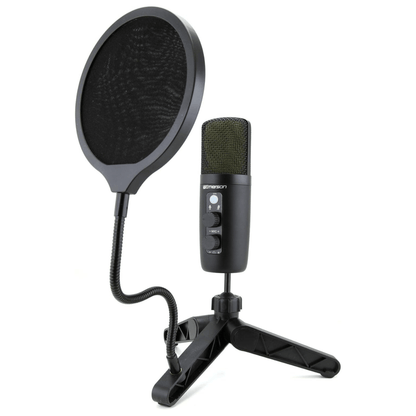 Emerson USB Gaming and Streaming Condenser Microphone with LED Lighting Jupiter Gear Home