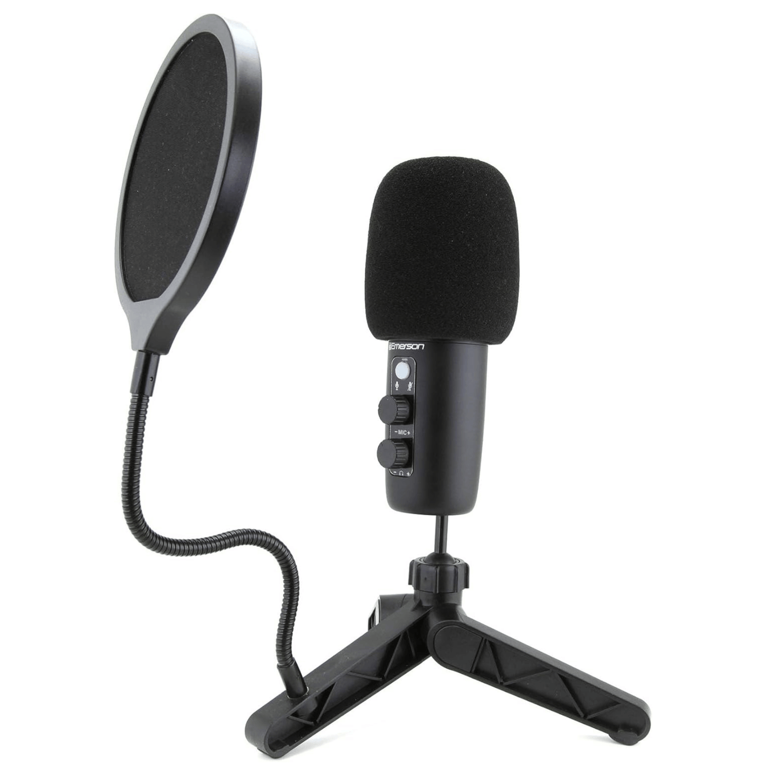 Emerson USB Gaming and Streaming Condenser Microphone with LED Lighting Jupiter Gear Home