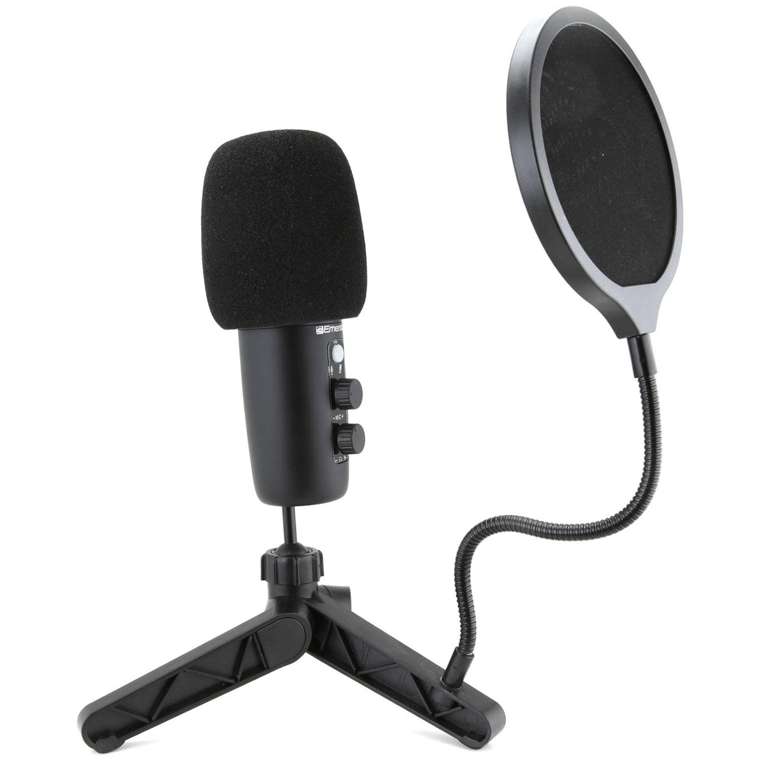 Emerson USB Gaming and Streaming Condenser Microphone with LED Lighting Jupiter Gear Home