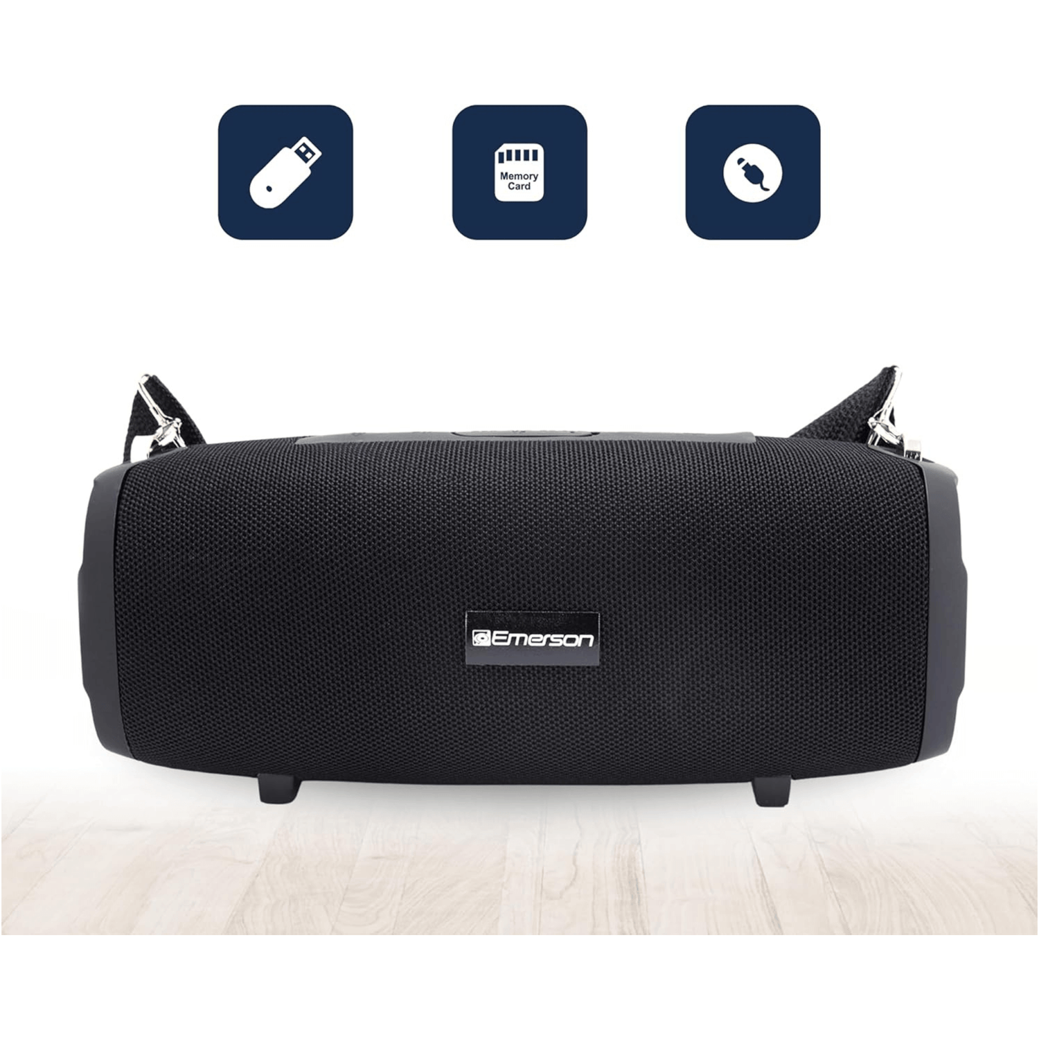 Emerson Portable Bluetooth Speaker with Carrying Strap Jupiter Gear Home