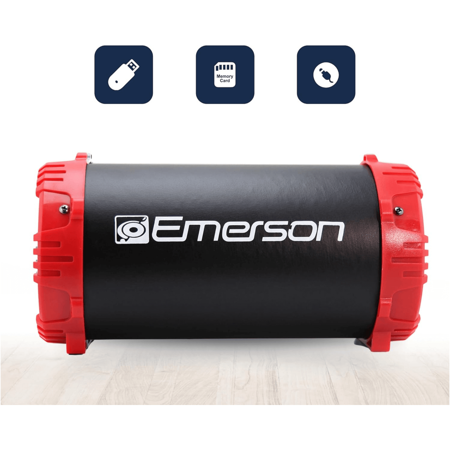 Emerson Portable Bluetooth Speaker with LED Lighting and Carrying Strap Jupiter Gear Home