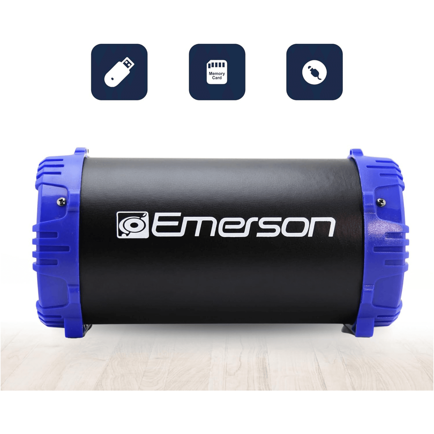 Emerson Portable Bluetooth Speaker with LED Lighting and Carrying Strap Jupiter Gear Home