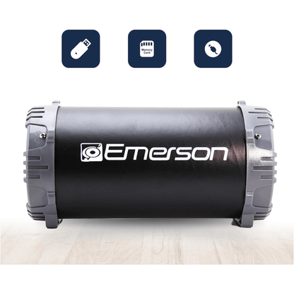 Emerson Portable Bluetooth Speaker with LED Lighting and Carrying Strap Jupiter Gear Home