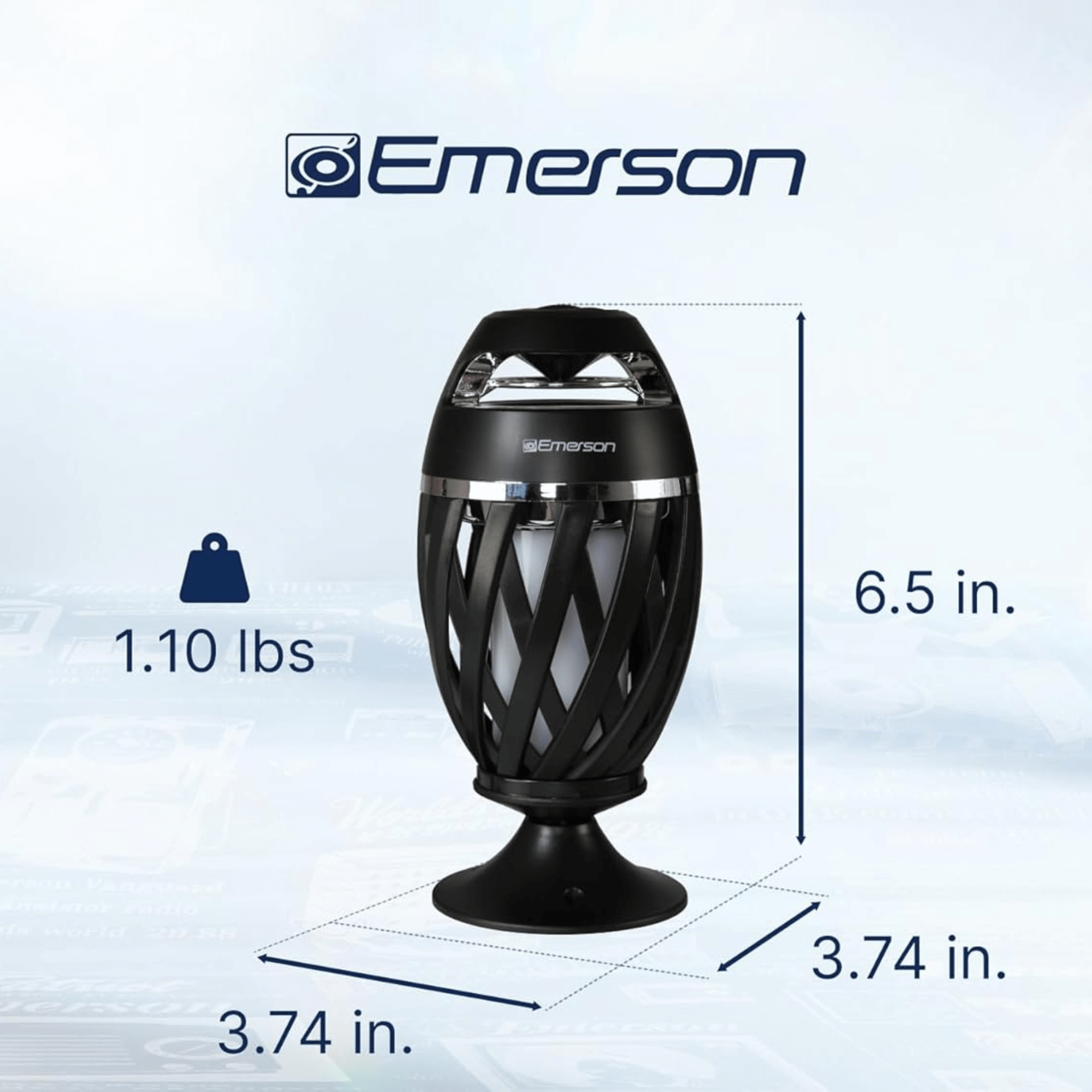 Emerson Outdoor Flame Light Bluetooth Speaker Jupiter Gear Home