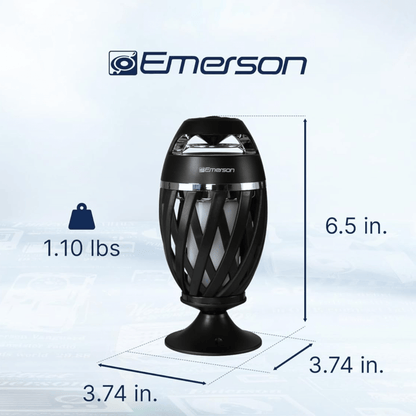 Emerson Outdoor Flame Light Bluetooth Speaker Jupiter Gear Home