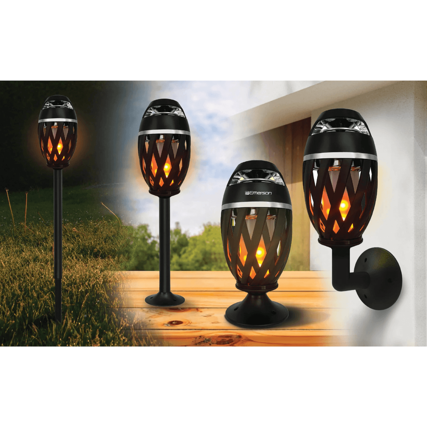 Emerson Outdoor Flame Light Bluetooth Speaker Jupiter Gear Home