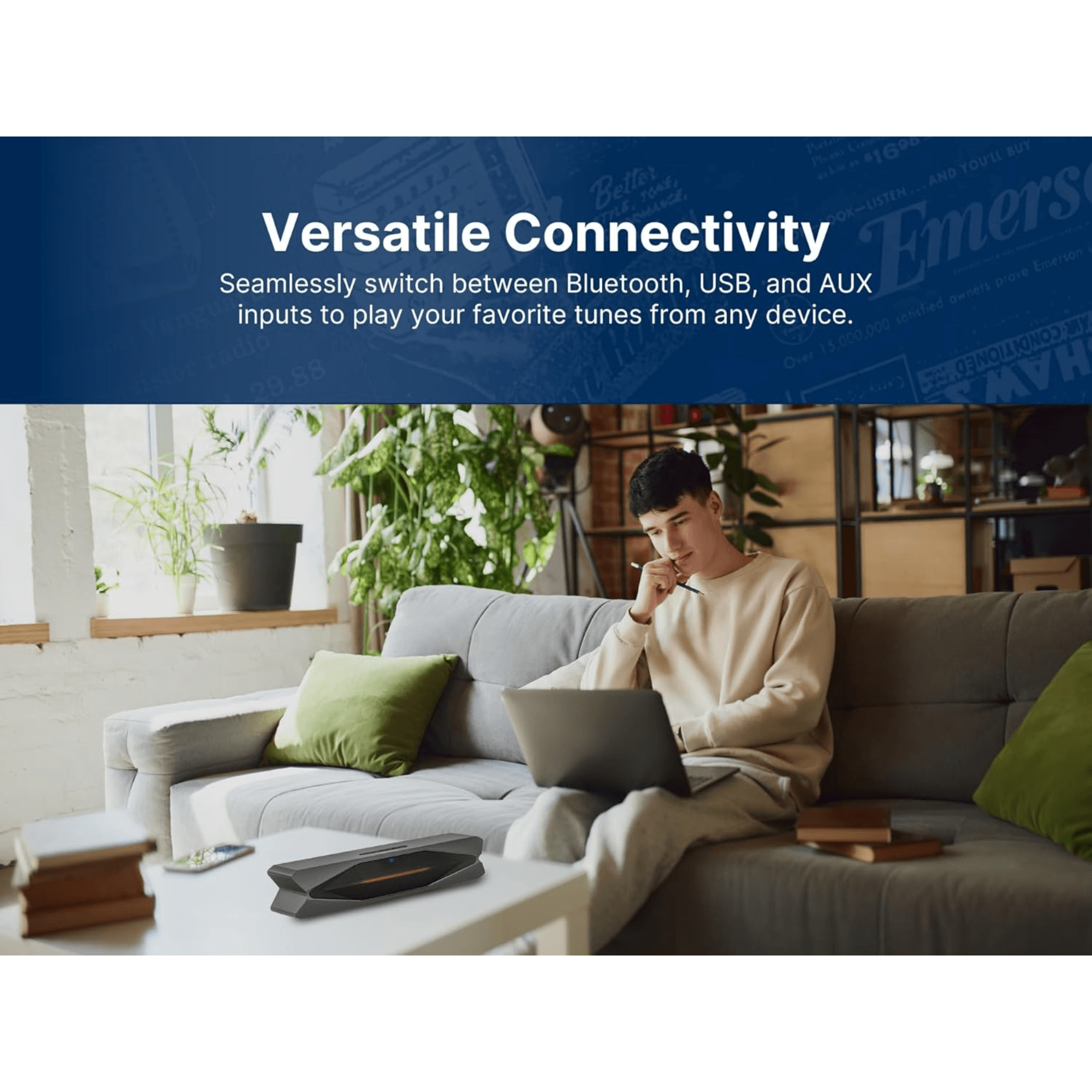 Emerson Mini Bluetooth Soundbar Jupiter Gear Home