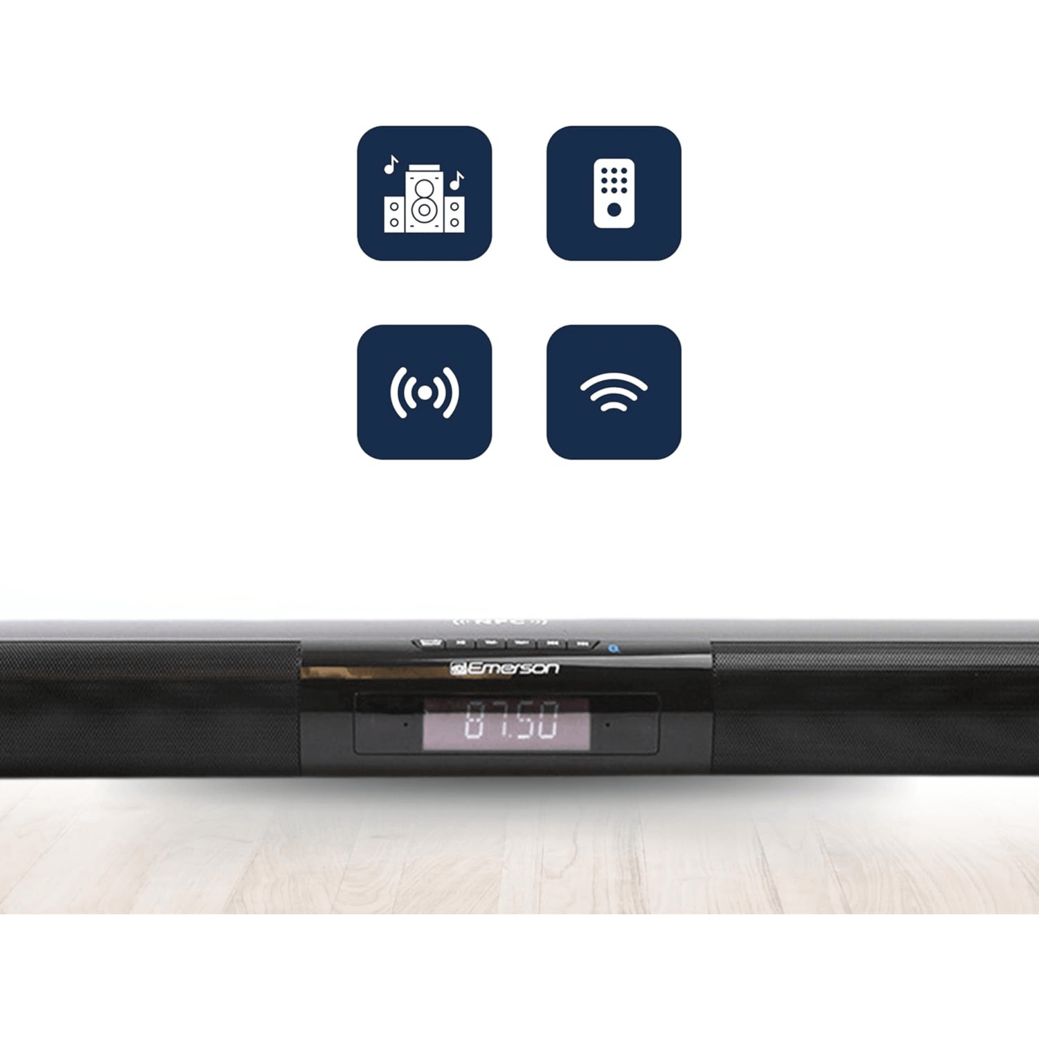 Emerson 42" Bluetooth Soundbar with Digital FM Radio and Remote Control Jupiter Gear Home