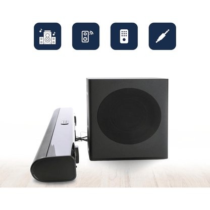 Emerson 37" Bluetooth Soundbar with Subwoofer and Remote Control Jupiter Gear Home