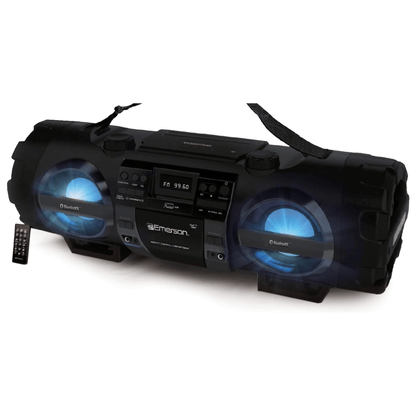 Emerson Dual Subwoofer Bluetooth Boombox Jupiter Gear Home