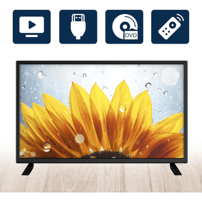 Emerson 24" Class Widescreen AC/DC 12V HD LED Television with DVD Player Jupiter Gear Home