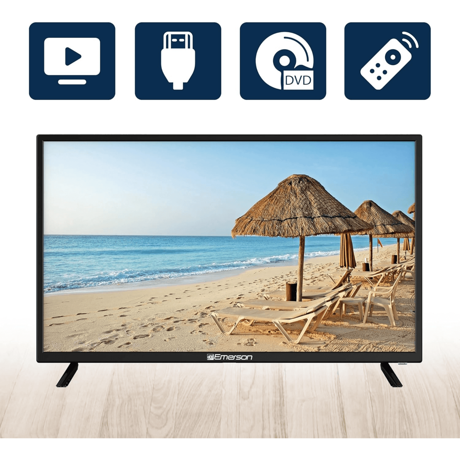 Emerson 32" Class HD LED Television with DVD Player Jupiter Gear Home