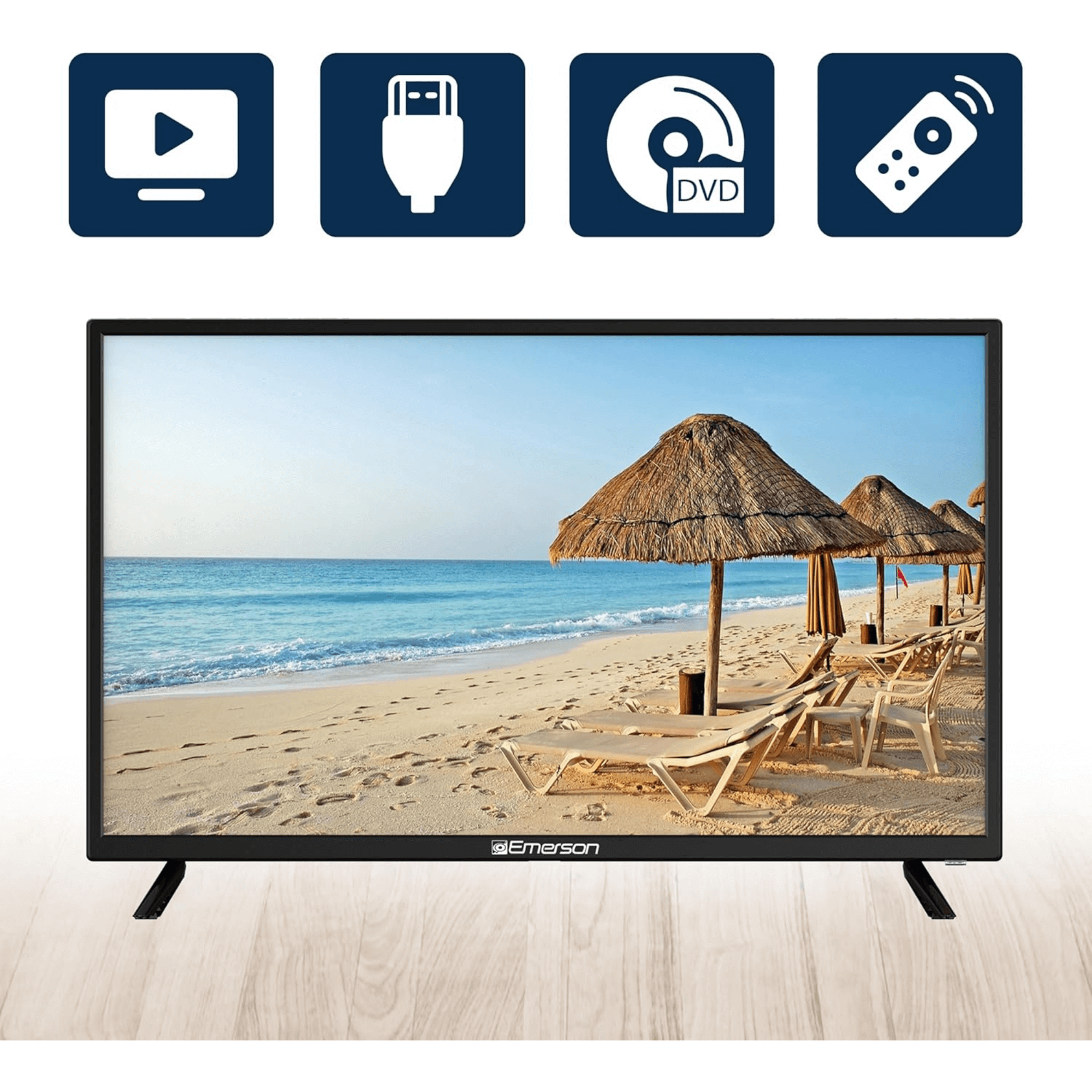 Emerson 32" Class HD LED Television with DVD Player Jupiter Gear Home
