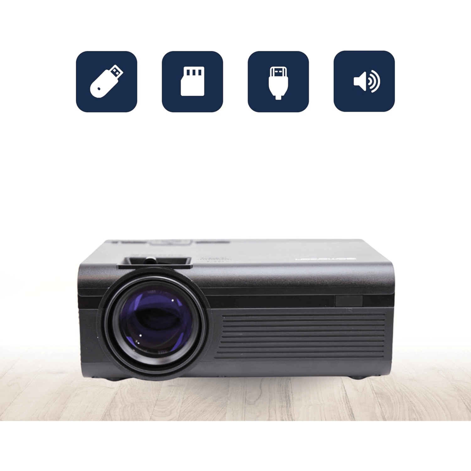 Emerson 150" Home Theater LCD Projector with Built-In Speaker Jupiter Gear Home