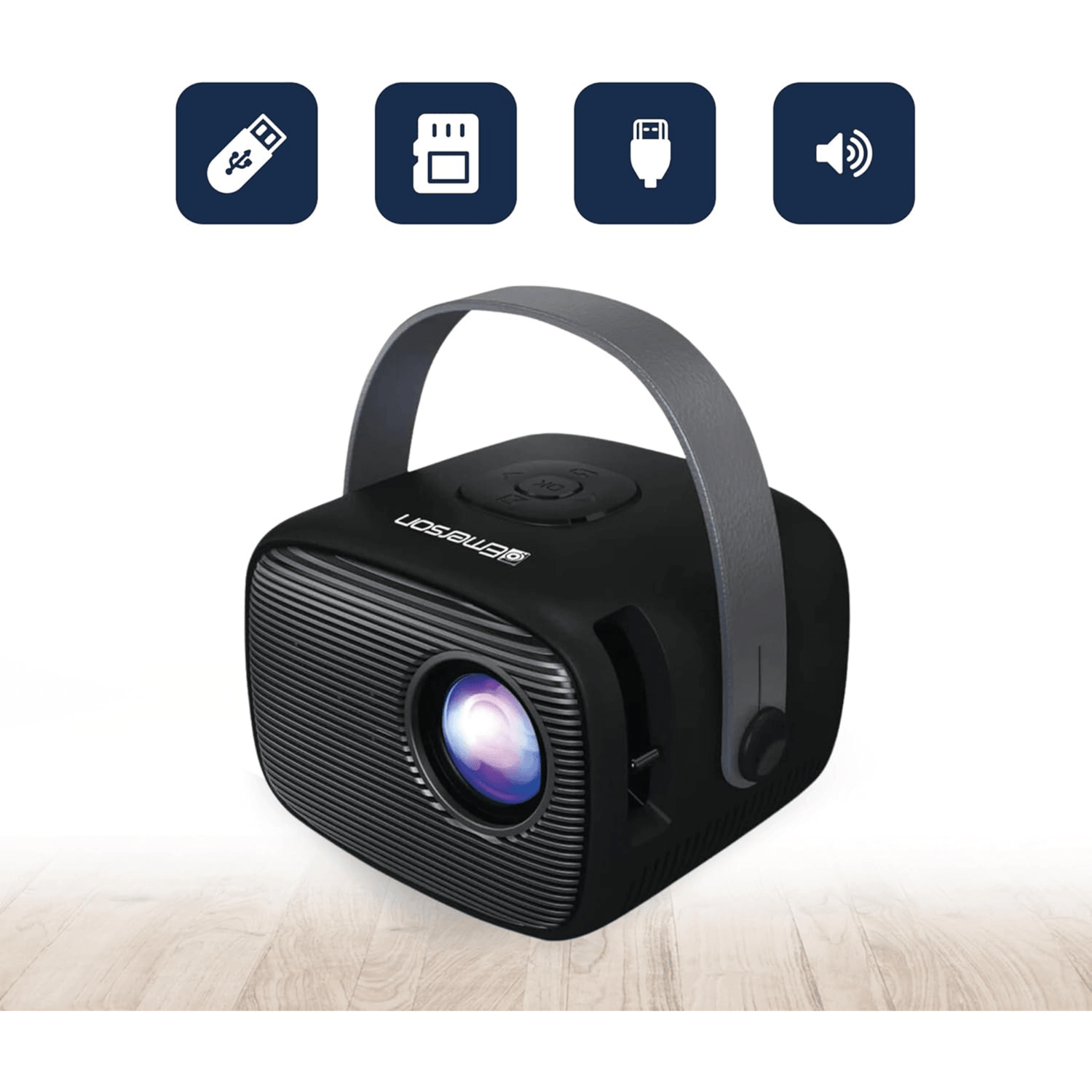 Emerson Portable LCD Mini Projector Jupiter Gear Home